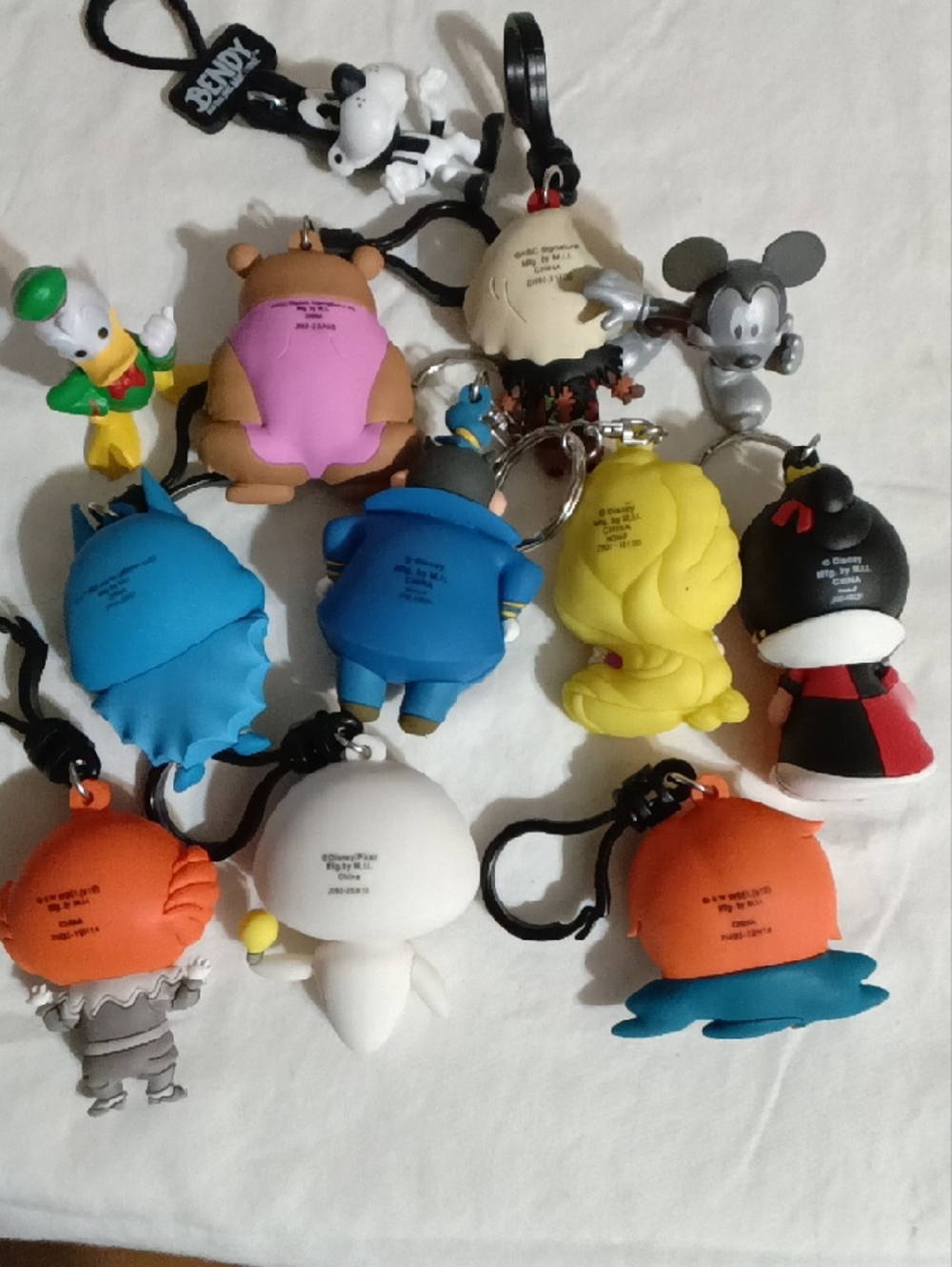 Assorted Cartoon Character Keychain Lot - Multicolor - Picture 6 of 6